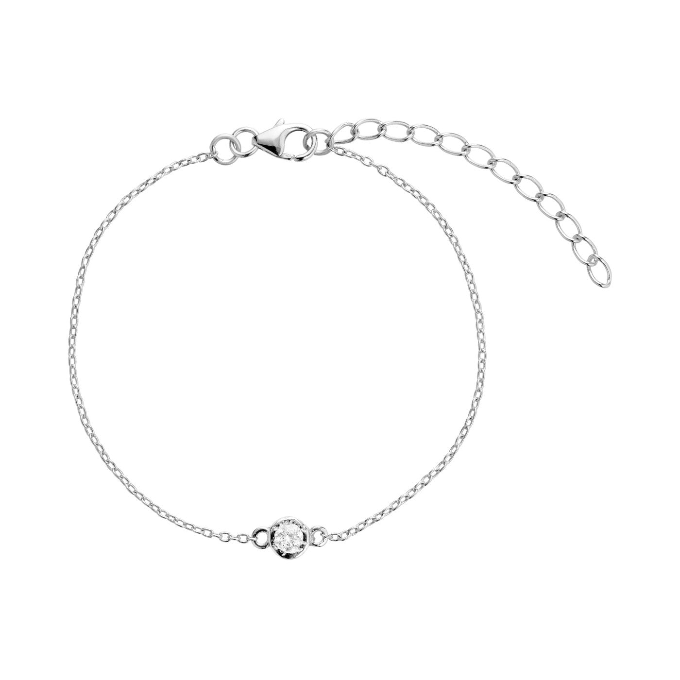 Romance armbånd i sølv med zirkonia