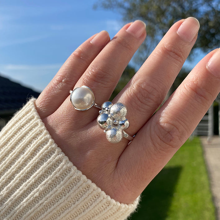 Glory ring i 18 karat guldbelagt sølv prydet med topaser