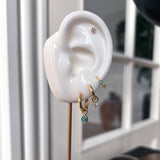 Individual stjerne øreringe i sølv