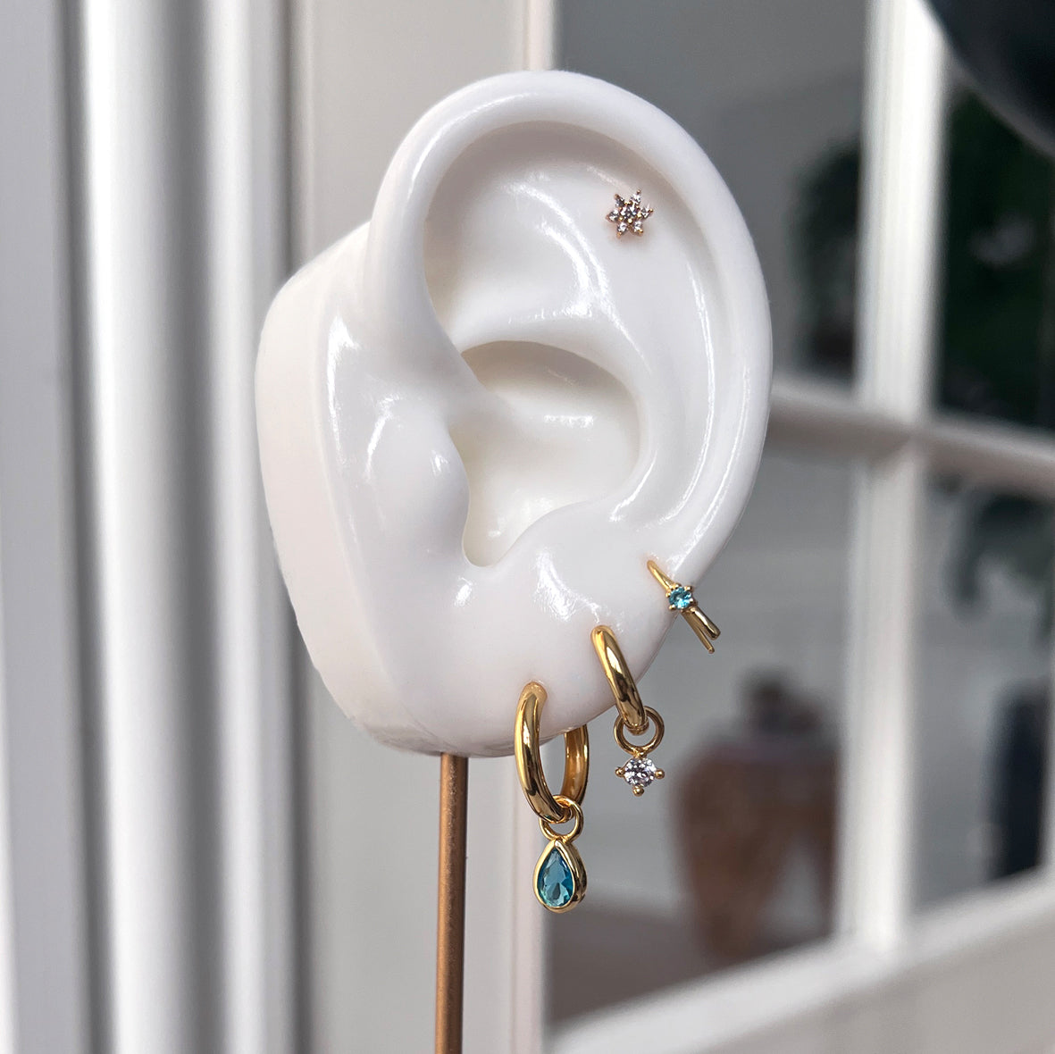 Individual Hoops basic i 18 karat guldbelagt sølv