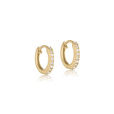 Individual Hoops zirkonia i 18 karat guldbelagt sølv
