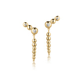 Timeless örhängen i 18 karats förgyllt silver med zirkonia