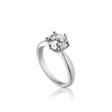 Forest ring i silver med stora zirconia