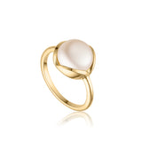 Glory ring i 18 karat förgyllt silver med sötvattenspärla