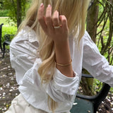 Brianna glödring med 3 zirkonia