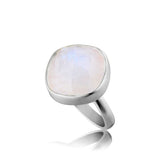 Rainbow ring i silver med regnbågsmånesten