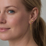 Timeless örhängen i 18 karats förgyllt silver med zirkonia