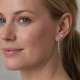 Timeless örhängen i silver med zirkonia