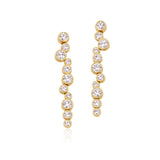 Glory Öronstift i 18 karat förgyllt silver med aqua chalcedon og kula