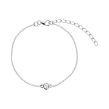 Romance armbånd i sølv med  zirkonia
