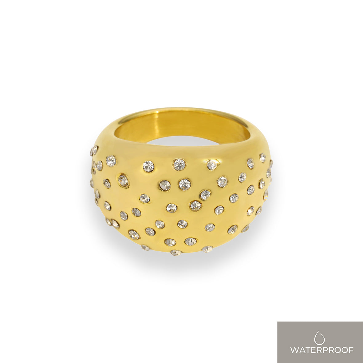 Peyton dome ring med zirkonia