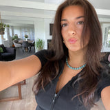 Ellie halsband med akvamarin kristall