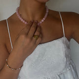 Ellie halsband med Rosakvarts