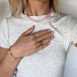 Ellie halsband med Rosakvarts